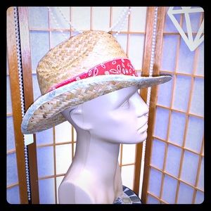 WESTERN COWBOY STRAW HAT NWT